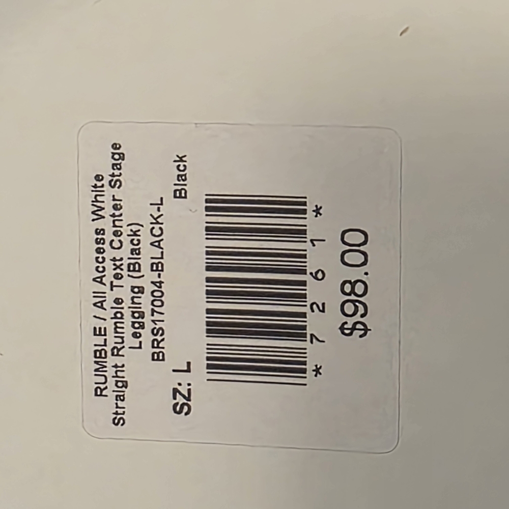 NWT All Access x Rumble Center Stage Leggings High Rise Black Size Large - Picture 4 of 8